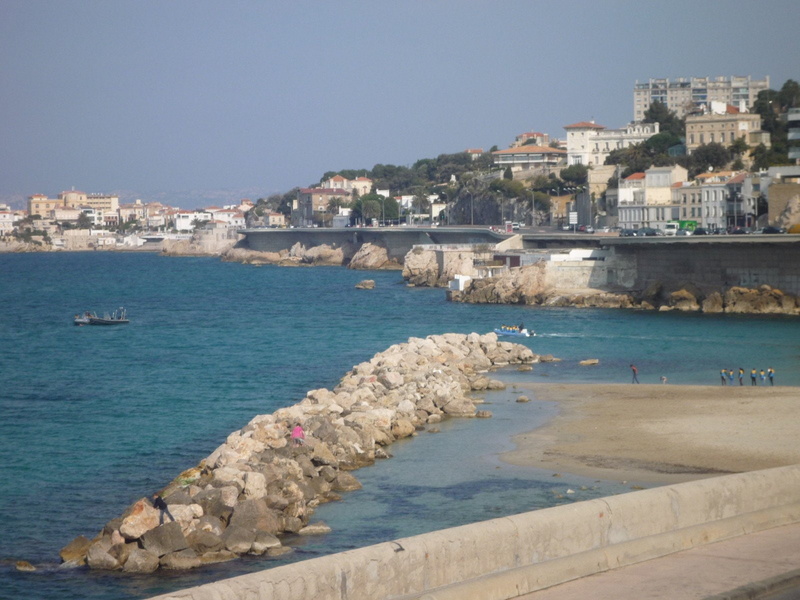 calanques, nature, prado, plage, provence, panorama, sea, marseille, beach, france, panoramic, 720P, rivages, corniche
