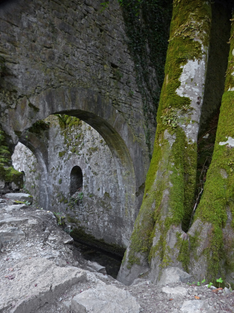 ruins, outdoors, navarre, nature, the past, stone wall, 4K, arch bridge, romantic, royal factory of weapons of eugui, well, architecture, old, tunnel