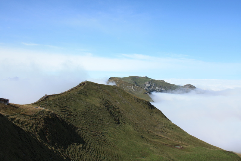 hiking, no people, green color, mountain peak, blue, outdoors, summer, mountain, scenics - nature, landscape, land, idyllic, sky, switzerland, tranquil scene