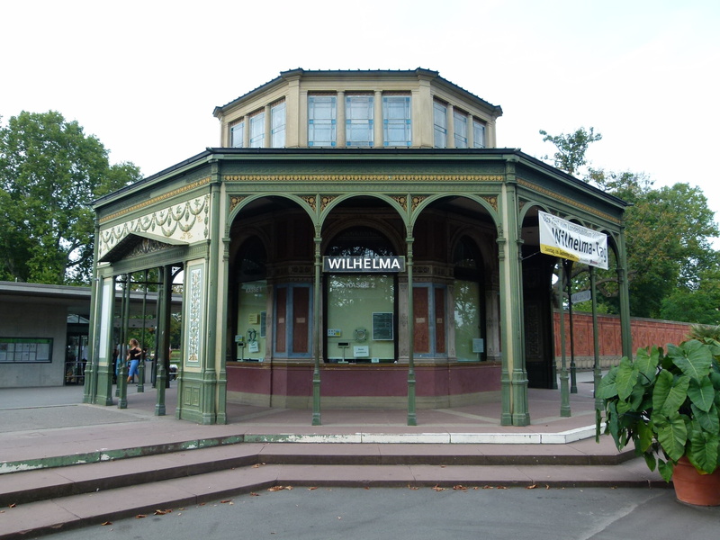 city, building, window, arch, cashpoint, no people, outdoors, wilhelma, history, communication, day, pavilion, zoo, building exterior, plant, built structure