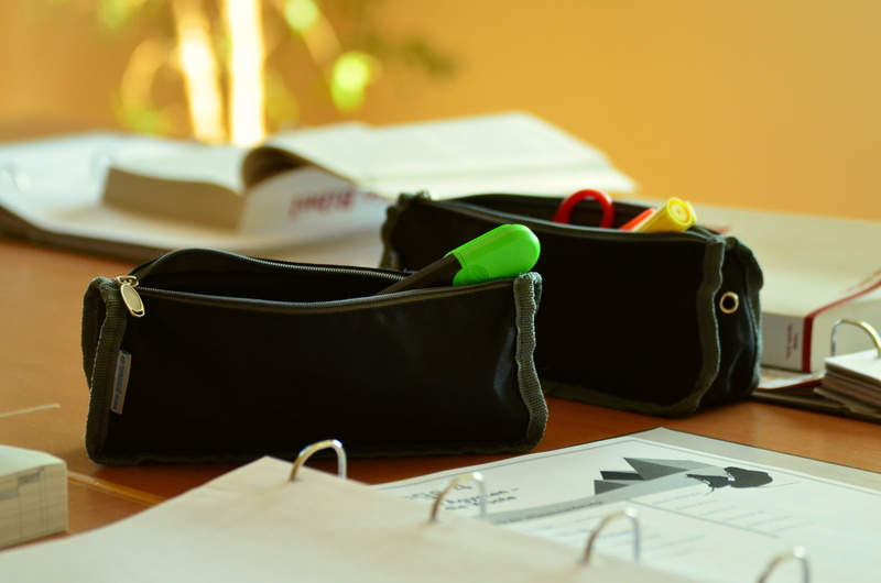 communication, school, leave, no people, travel, black, group of objects, pens, leather, highlighter, 4K, purses, education, preparation, study, two, close-up