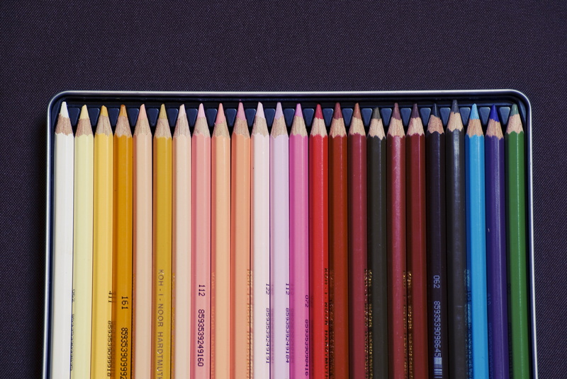 color, side by side, assorted, no people, still life, order, education, pencils, variation, colors, colored pencil, large group of objects, in a row, arrangement