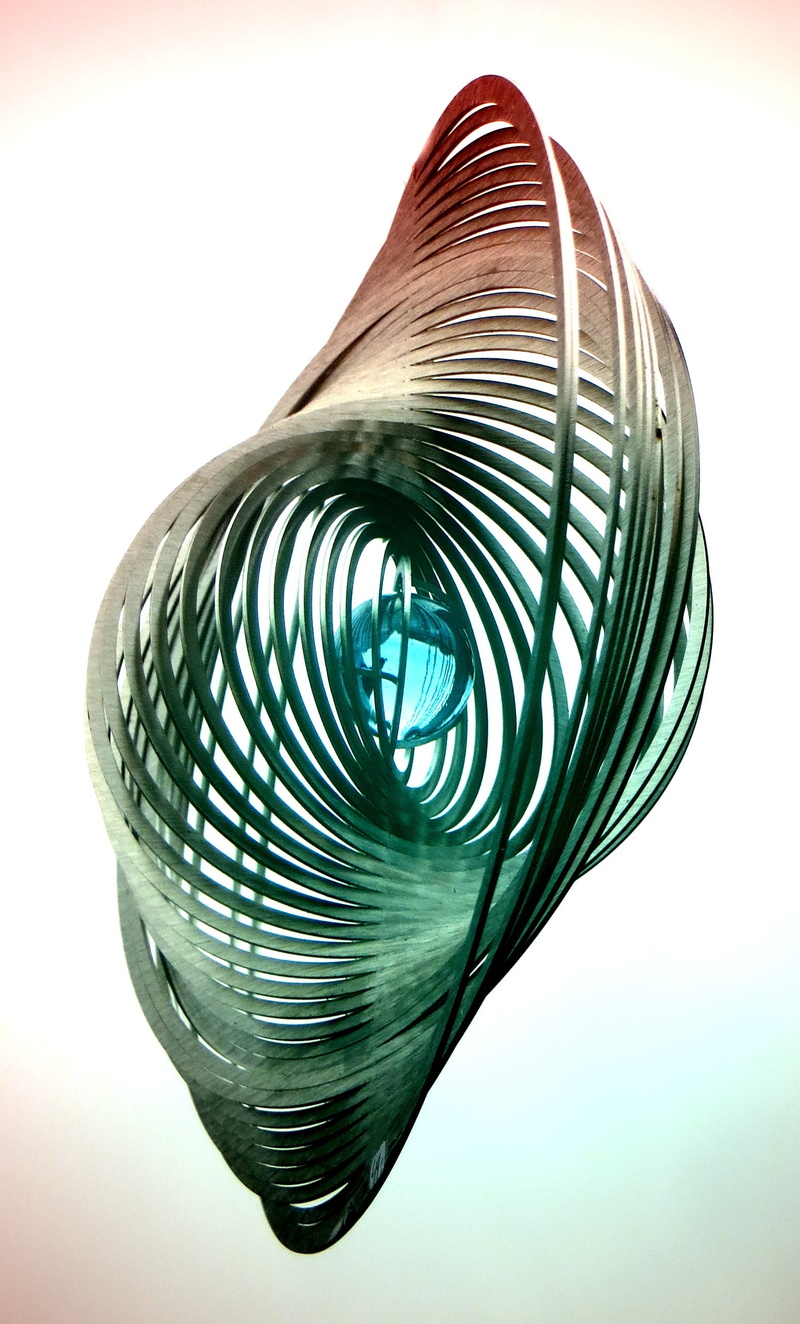 shape, flexibility, pattern, nature, spiral, art and craft, turn, ball, glass ball, single object, coiled spring, focus on foreground, no people, close-up