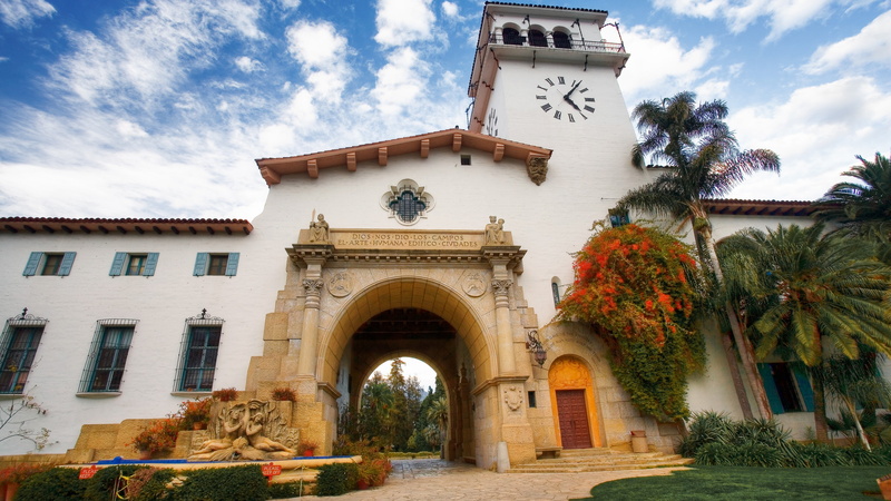 Santa Barbara, tourism, travel, booking, 4K, County Courthouse, California, USA