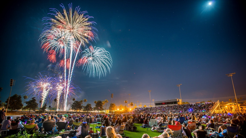 public event, multi colored, looking, light, new years eve, crowd, california, firework, 4K, nature, illuminated, excitement, santa barbara, firework - man made object