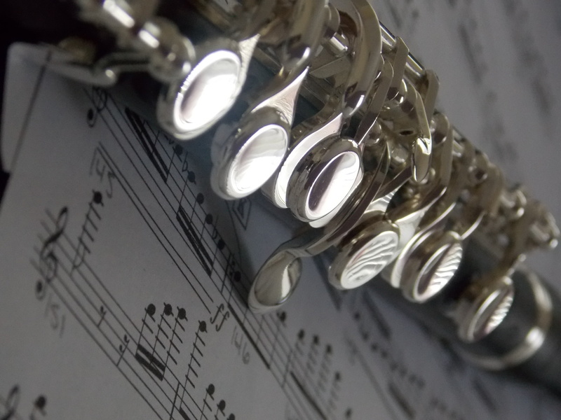 no people, wind instrument, skill, metal, close-up, musical equipment, sheet music, music, music musical instrument flute piccolo musical notes, sheet