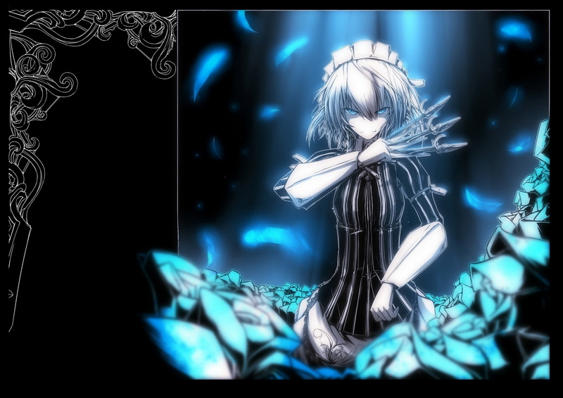 koumajou, art, densetsu, hd, izayoi, sakuya, maids, x, 720P, Touhou