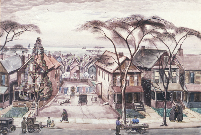 Charles Ephraim Burchfield, 1080P, Little Italy in Spring, 1927-28