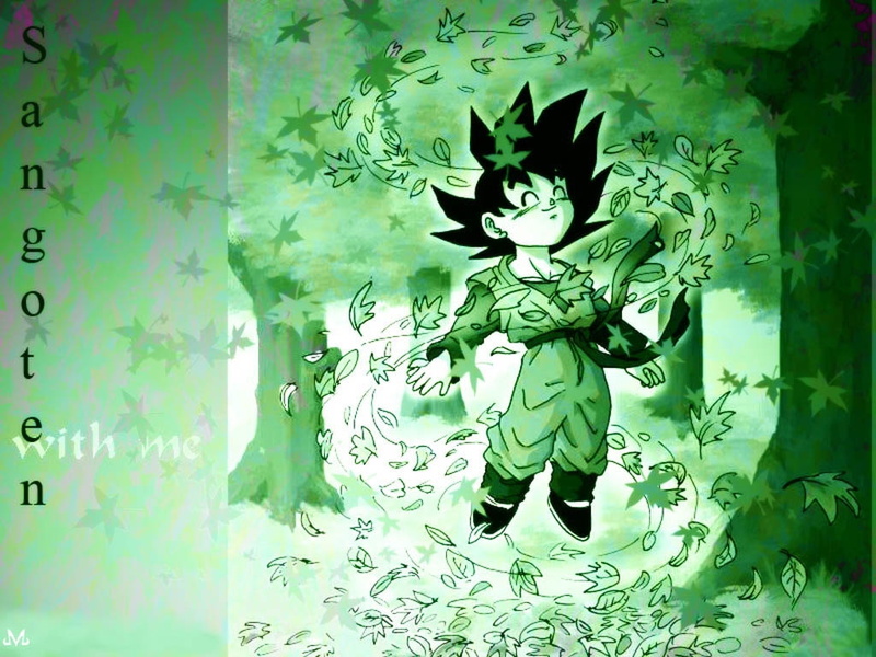anime, 480P, cute, san, dragonball, Cool, hd, art, Trees, goten