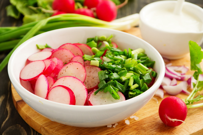 2K, Salad, Food, photo, Vegetables, Radishes