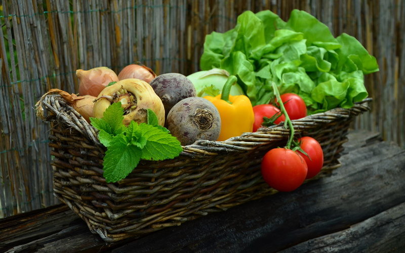 beet, basket backgrounds, radish, vegetables, 4K, parsleydownload 3840x2400 vegetables