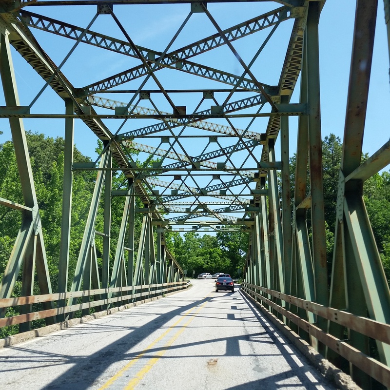 bridge, diminishing perspective, car, plant, trestle, driving, drive, railing, sky, girder, sunlight, 1080P, travel, nature, architecture, connection