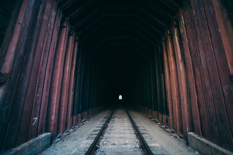 direction, goat canyon trestle, train track, red, tunner, no people, the way forward, light at the end of the tunnel, tunnel, wood - material, public transportation