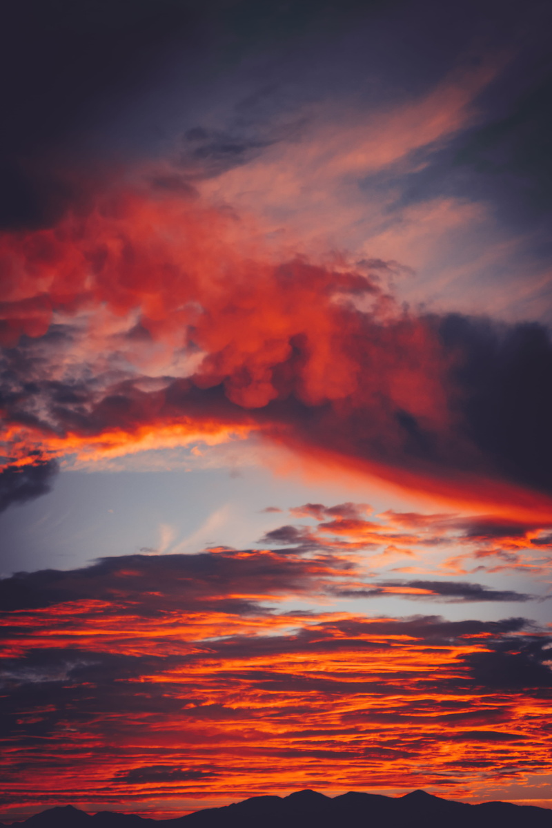 clouds, blue, dark, black, mountainscape, tone, no People, red, sun, cloud - Sky, twilight, cloud, vibrant Color, tranquil Scene, mountain, dramatic Sky