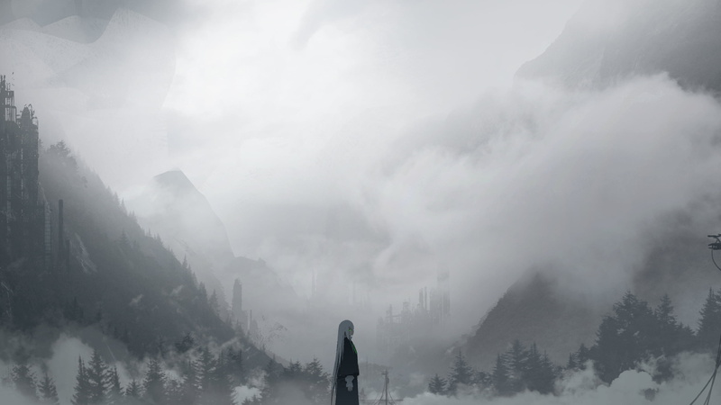 Fog, Original, Anime, Girl, 2K