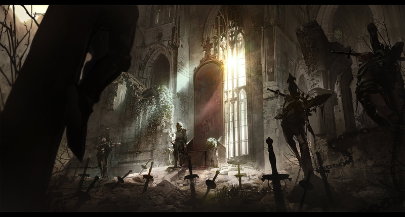 throne, 1080P, Swords in Rock, fantasy art