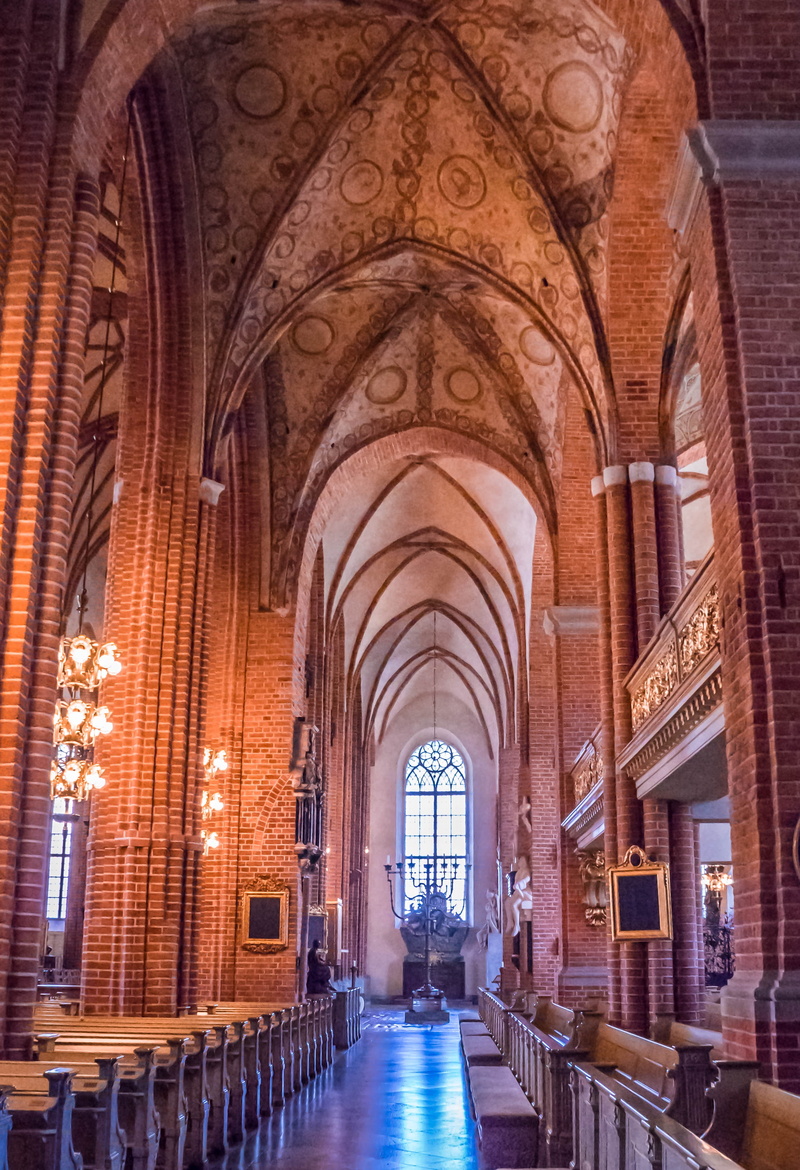 ornate, indoors, 4K, europe, place of worship, old, direction, aisle, christian, pew, the way forward, religion, scandinavia, stockholm, built structure