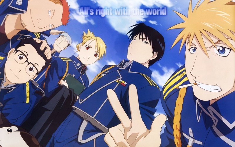 FullMetal Alchemist, Roy Mustang, 1080P, Jean Havoc, Heymans Breda, Kain Fuery, Vato Falman
