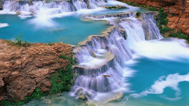 landscape, ultrahd, fog, nature, forest, 1080P, waterfall, mountain, lake