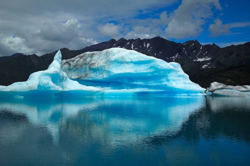 wilderness, beside, blue, panorama, no people, landscape, sky, outdoors, usa, geyser, beauty in nature, environment, lake, scenics, mountain, kenai fjords national park