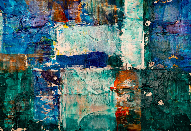 architecture, damaged, deterioration, creativity, 4K, paitning, outdoors, rusty, weathered, old, multi colored, textured effect, abstract, rough, turquoise colored
