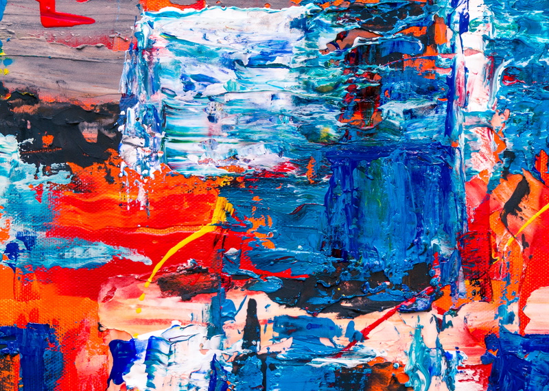contemporary art, acrylic, architecture, outdoors, multi colored, acrylic paint, decline, abstract painting, wall - building feature, art and craft, day
