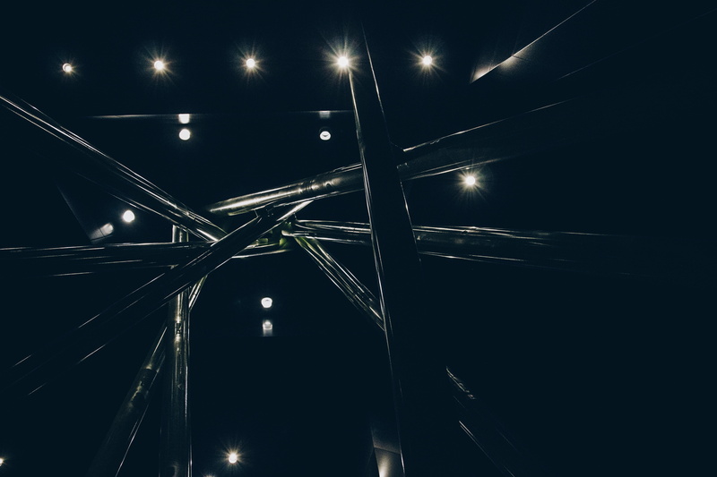 glowing, multiple Lane Highway, illuminated, built structure, night, low angle view, street, steel, long Exposure, architecture, bridge, city, lighting Equipment