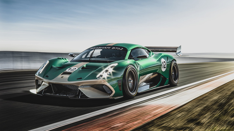Brabham, 1080P, front angle view, Brabham BT62, car