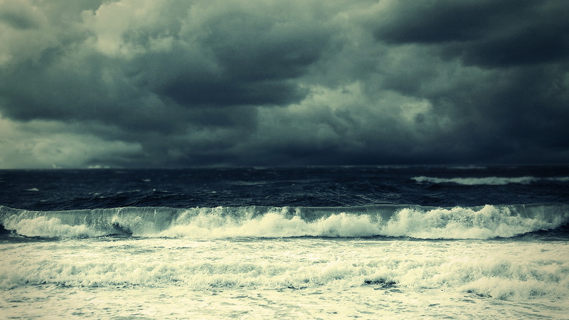 stormy, ocean, 1080P, art, oceans, hd, x, nature