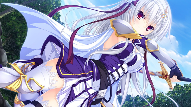 smile, pattern, creativity, leisure activity, plant, sword, design, art and craft, female, land, day, human representation, dressed, anime, sculpture, blue