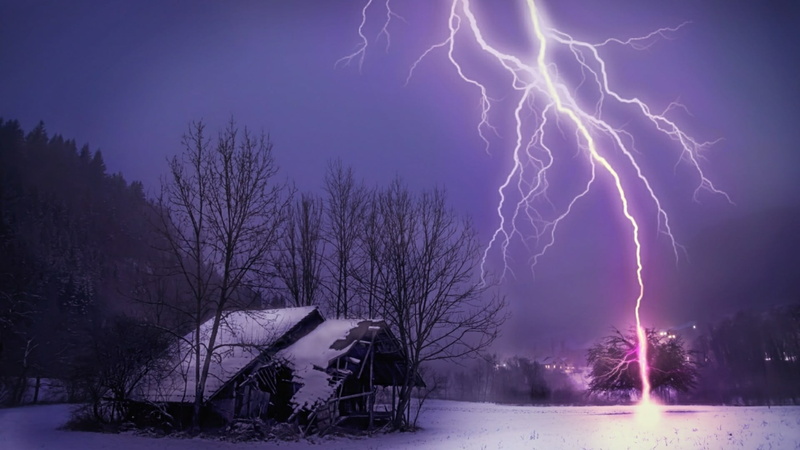 night, storm, darkness, thunderstorm, purple, extreme weather, phenomenon, thunder, no people, plant, lightning strike, electricity, winter, cloud - sky