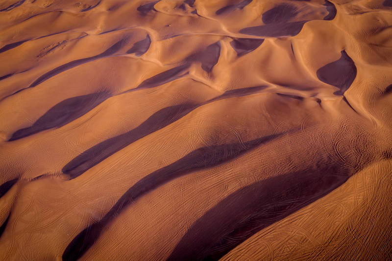 tranquility, full frame, dunes, sand dune, high angle view, dry, tranquil scene, desert, view, scenics - nature, drone photography, non-urban scene, pattern