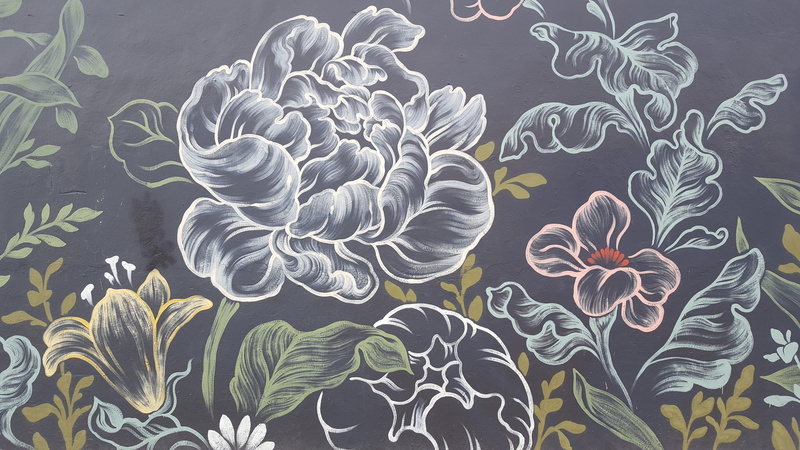 leaf, swirl, texture, shinola wynwood store, mural, food, backgrounds, pastel, beauty in nature, abstract, plant, invertebrate, plant part, 5K, growth