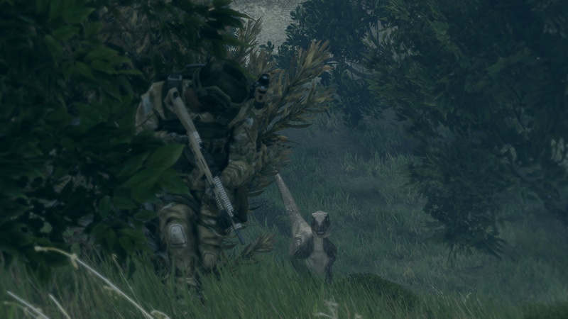 dinosaurs, Arma 3, 1080P, growth, field, tree, land, day, nature, video games, grass, beauty in nature, green, non-urban scene, outdoors, group of animals