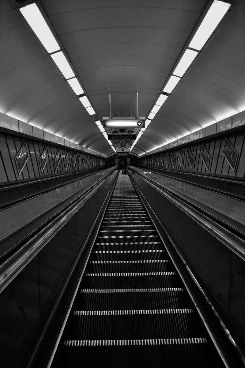 public transportation, darkness, lighting equipment, modern, subway station, budapest, diminishing perspective, metro station, built structure, empty, symmetrical