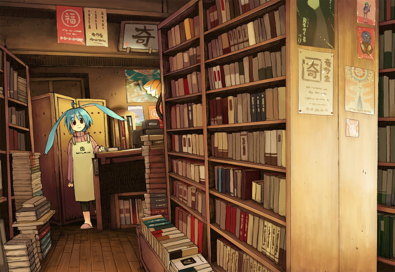 large group of objects, clock, collection, abundance, variation, bookshelf, choice, publication, anime girls, shelf, illuminated, library, no people, 720P