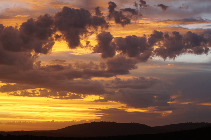 idyllic, 4K, south africa, non-urban scene, nature, sunset, gold, tranquility, beauty in nature, golden, mountain, awe, silhouette, scenics - nature, environment