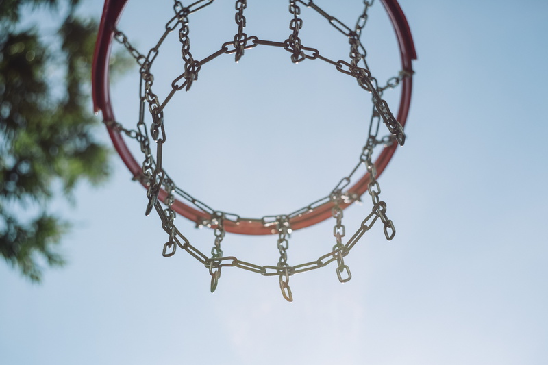 sport, shot, dunk, center, metal, sportive, low, backgrounds, object, game, outdoors, red, empty, lying, blue, streetbasketball, basketball Hoop, floor