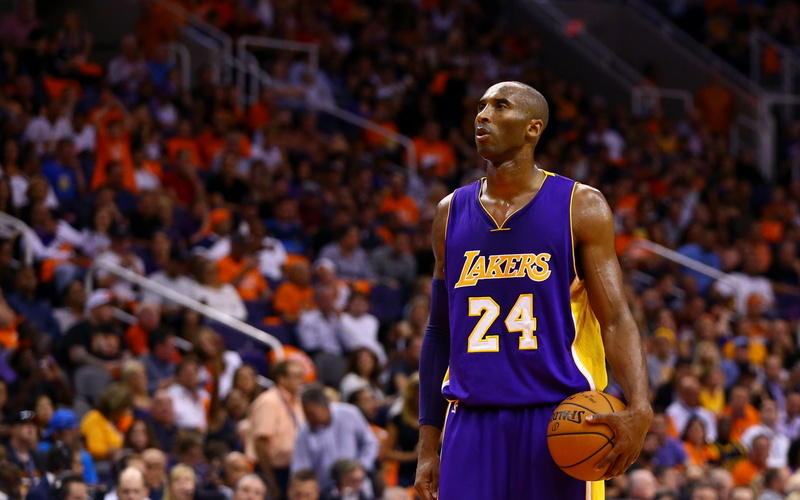 bryant, basketball, waist up, one person, kobe, los, stadium, nba, sport, side view, 2K, angeles, looking, clothing, athlete, emotion, three quarter length