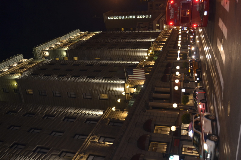 tall - high, illuminated, 2K, union square, st francis, architecture, transportation, office building exterior, san francisco, city, no people, traffic