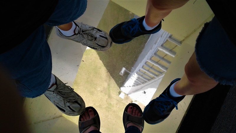 men, 2K, day, human body part, personal perspective, tower, human leg, city, human foot, united states, high angle view, outdoors, low section, shadow