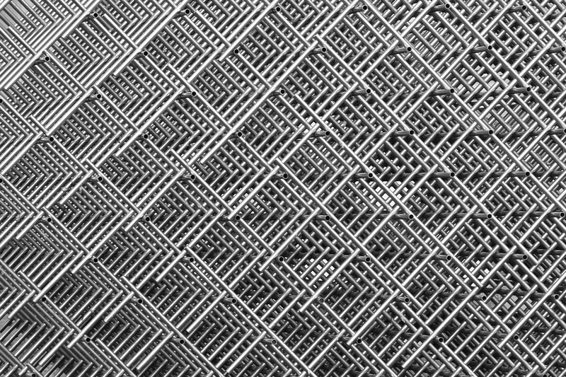 art, textile, steel grid, in a row, regularly, metal grate, day, object, textured, no people, artwork, metal, grid, full frame, metal tubes, stainless steel