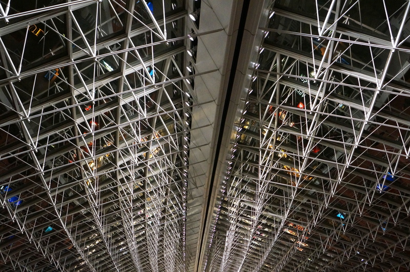 order, rods, cross-bars, repetition, backgrounds, industry, blanket, wall - building feature, indoors, arrangement, metal, architecture, built structure