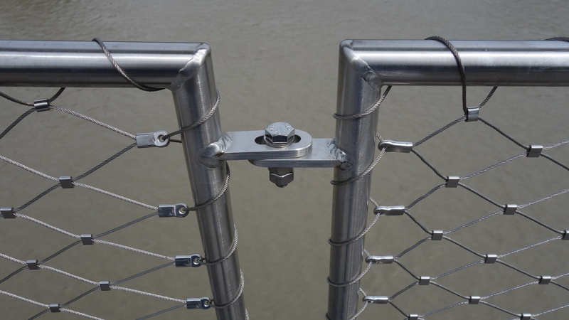 close-up, barrier, metal, wire, security, bolt connection, technology, screwed, silver colored, day, surveillance, architecture, no people, lock, alloy