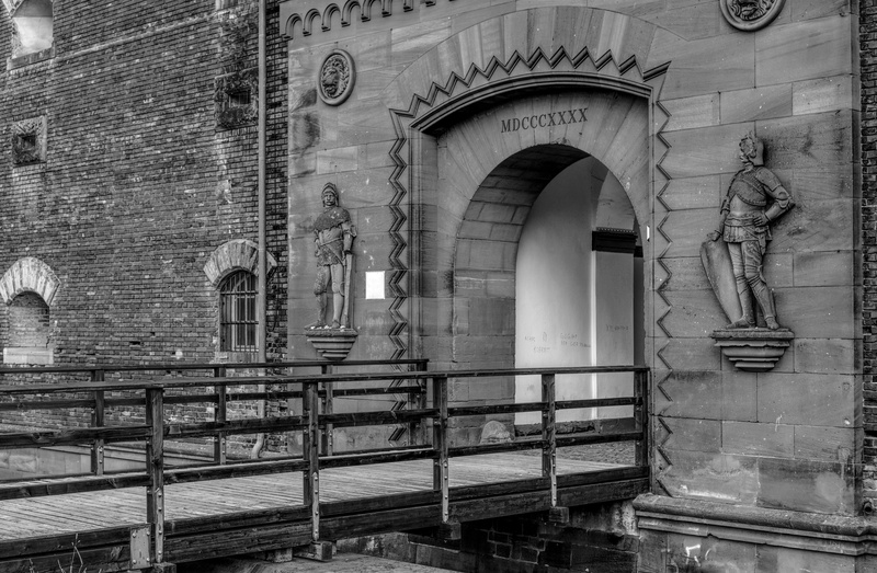 germersheim, spirituality, day, low angle view, railing, historic building, wall, building, archway, places of interest, arch, 5K, the past, built structure