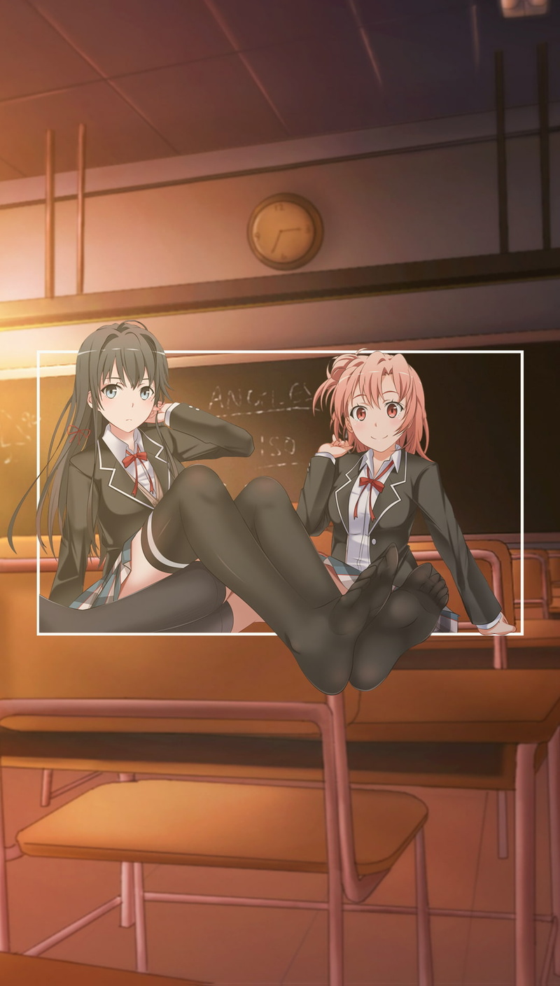 anime girls, anime, Yahari Ore no Seishun Love Comedy wa Machigatteiru, picture-in-picture, 720P