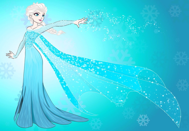 young adult, young women, Frozen, snowflakes, women, hairstyle, fashion, Cold heart, beautiful woman, hair, illustration, blond hair, motion, clothing