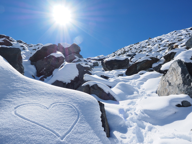 scenic, hill, outdoors, environment, day, sport, frozen, scenics - nature, sky, sun, glacier, landscape, climb, rocks, low angle shot, snowcapped mountain