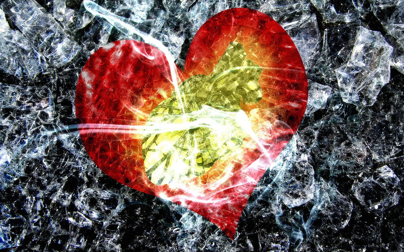heart shape, positive emotion, Broken Heart, nature, day, Romantic, rock, plant part, Heart, 1080P, cold temperature, no people, outdoors, red, rock - object