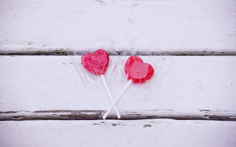 romance, high angle view, outdoors, pink color, pink, sweet, valentines Day - Holiday, heart Shape, footpath, white color, day, cold temperature, 5K, heart